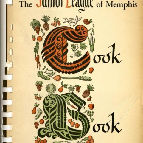 Cover, Junior League of Memphis Cook Book. TX715 .J863 1952	
