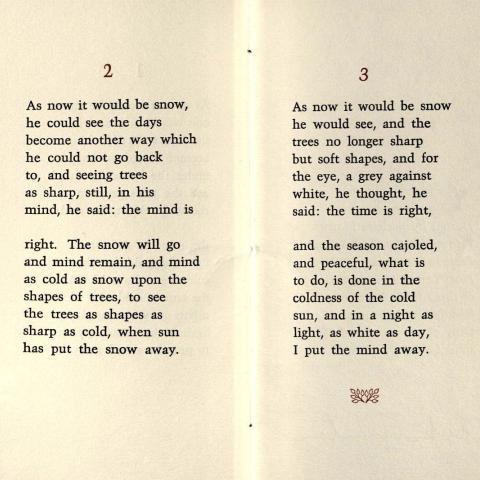 Page from As Now it Would Be Snow