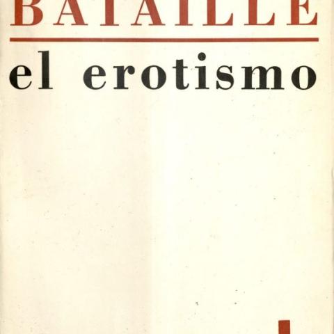 Cover, El Erotismo by Georges Bataille