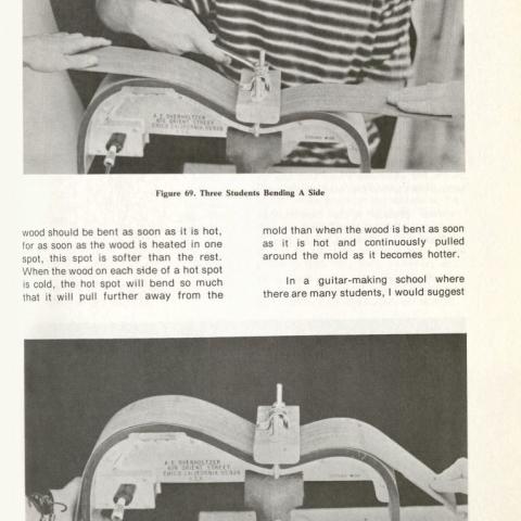 The side bending process, in Classic Guitar Making by Arthur E. Overholtzer