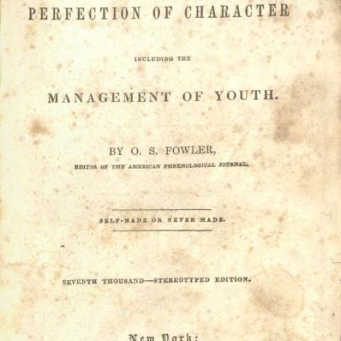 Title page, Self-Culture, and Perfection of Character Including the Management of Youth
