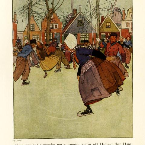 Illustration, Hans Brinker or The Silver Skates