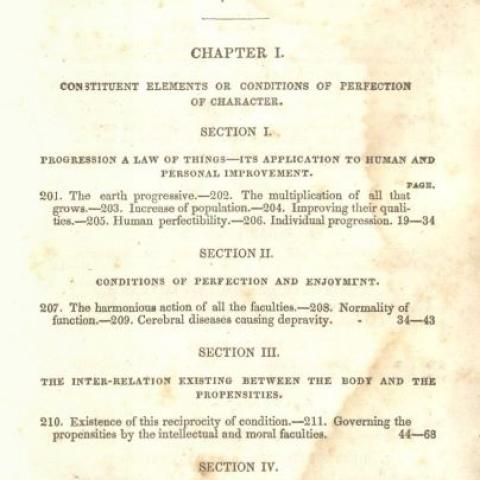 Contents page, Self-Culture, and Perfection of Character Including the Management of Youth
