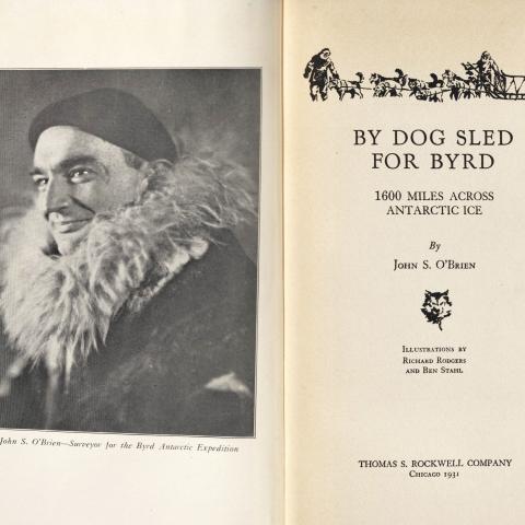 Title page, By Dog Sled for Byrd: 1600 Miles Across Antarctic Ice