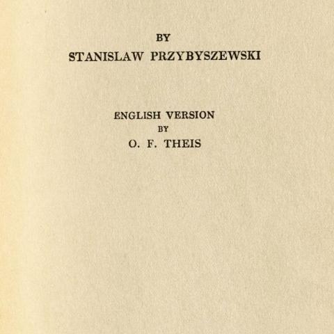 Title page, Snow: A Play in Four Acts