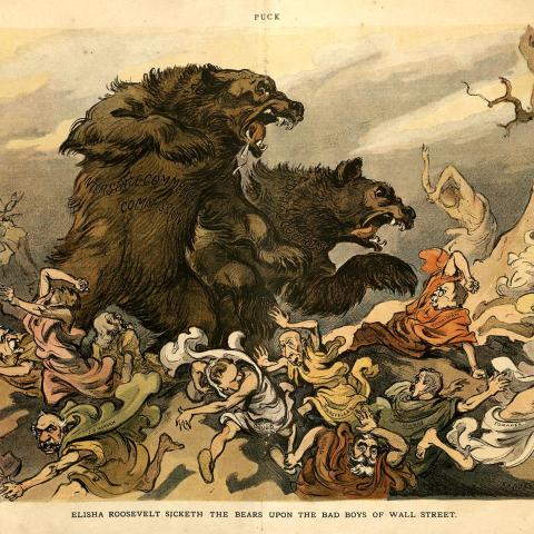 "Elisha Roosevelt Sicketh the Bears Upon the Bad Boys of Wall Street"