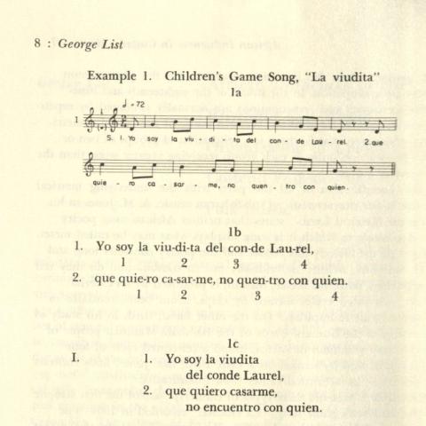 George List’s article about Costeño music, ML 1. L3 v. 1 no.1
