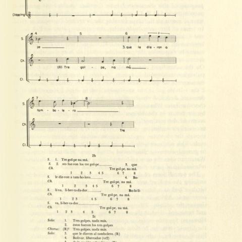George List’s article about Costeño music, ML 1. L3 v. 1 no.1