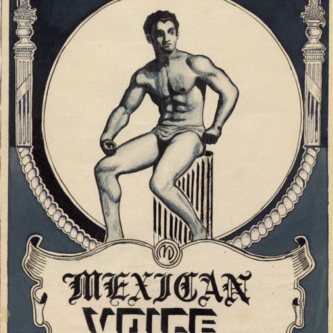 Mexican Voice, illustration created by R.E. Garcia for the Supreme Council of the Mexican-American Movement.