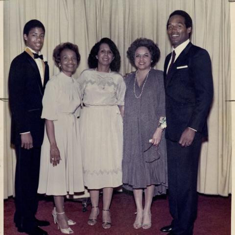 Angel City Links May 1982 Affaire D’ Honneur held at the Beverly Hilton On the left, Roderick Montgomery. In the center, Dr. Ruby Mills. On the right, O.J. Simpson.