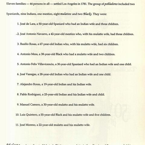 The Black Music History of Los Angeles..., page 1, 1992