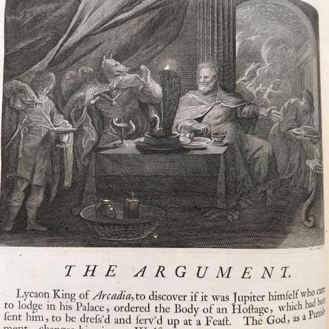 Transforming King Lycaon into a wolf