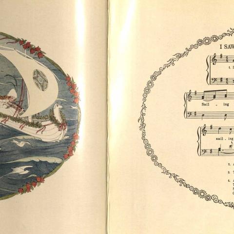 I Saw Three Ships Come Sailing By, in Little Songs of Long Ago: More Old Nursery Rhymes, 1912