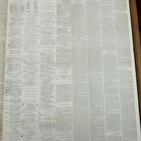 Front page, Philadelphia Press, January 5, 1864. AP2 .P536