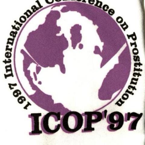 T-shirt insignia from the Interrnational Conference on Prostitution