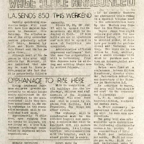 Manzanar Free Press, May 17, 1942
