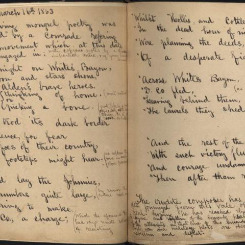 Dargan's recording of "Mongrel poetry," written by a fellow soldier