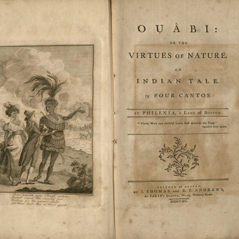 Ouâbi or, The Virtues of Nature, an Indian Tale in Four Cantos, by Sarah Wentworth Morton, 1790