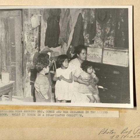 Photograph of mother and children