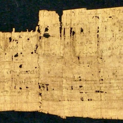  Fragment one, Egyptian papyrus fragments, undated