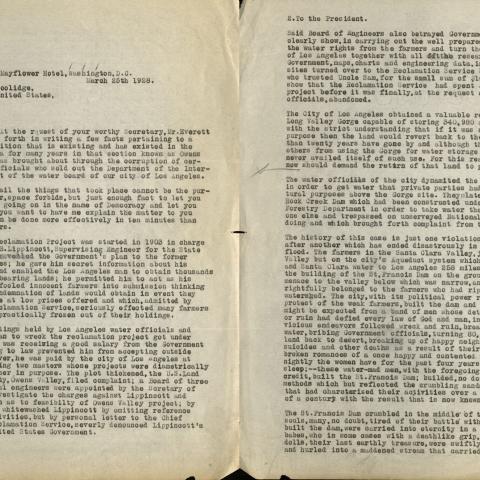 Letter from Andrae B. Nordskog to President Calvin Coolidge