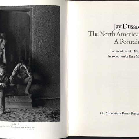 Frontispiece and title page, The North American Cowboy: A Portrait