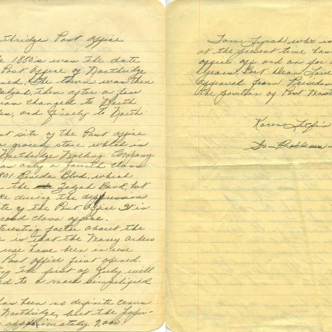 History of the Northridge post office by Karen Litfin
