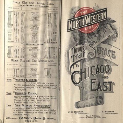 A brochure for The North-Western Line