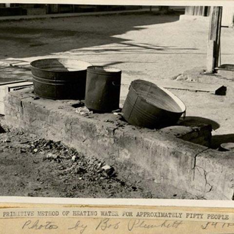 Photograph of outdoor water heating