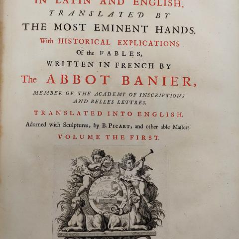 Title page of Metamorphoses