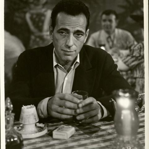 Humphrey Bogart performing in the 1944 film, To Have and Have Not