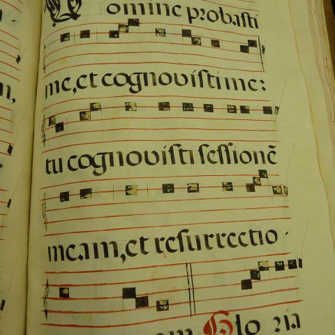 Music with faded Neumes 