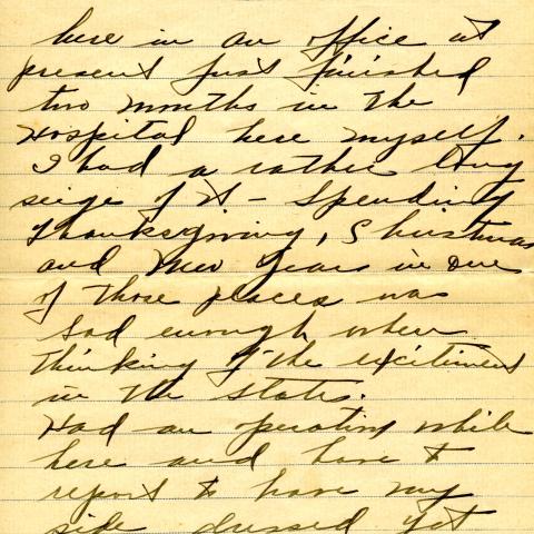Second page of Flanders' letter to Mrs. Jason Coppernoll, February 26, 1919