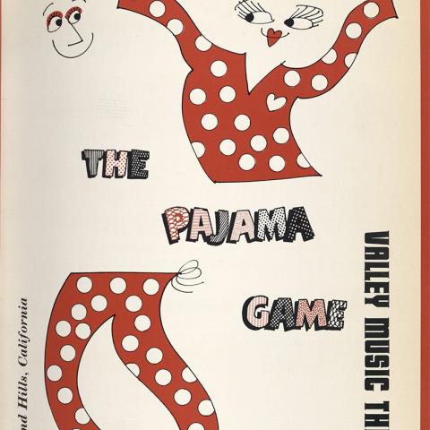 Program cover, The Pajama Game, June 1965