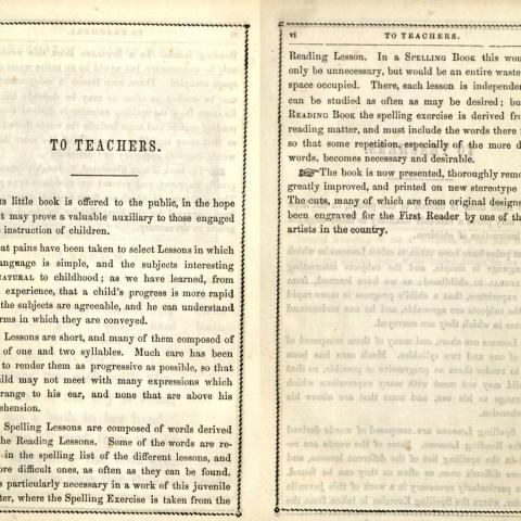 McGuffy's Newly Revised Eclectic First Reader: Containing Progressive Lessons in Reading and Spelling, pages 5-6, 1853