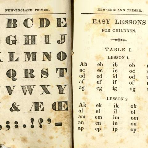 The New England Primer: To Which is Added the Shorter Catechism, pages 2-3, 1841