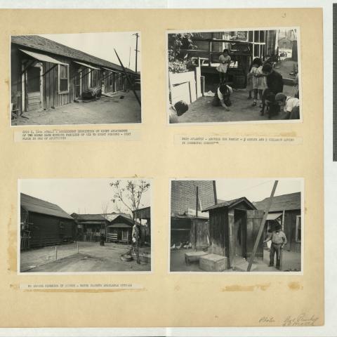 Page from original scrapbook, 1938, Poor Housing Conditions in Los Angeles Scrapbook, PHC_01-01_Part3
