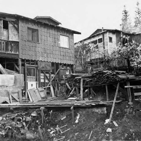 Hillside dwelling, 1938, Poor Housing Conditions in Los Angeles Scrapbook, PHC_02-63_001