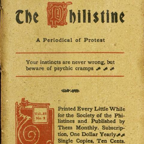 Cover, The Philistine, July 1906, BL 1 P45