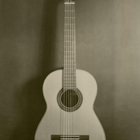 A Spanish classical guitar