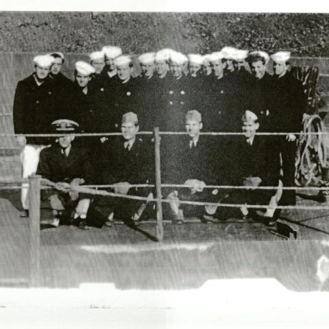 Bodo Zimmerman’s crew members posing for a photo