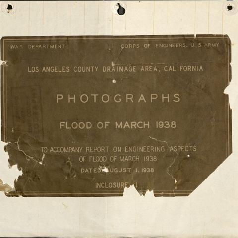 Report on Engineering Aspects, Photos: Flood of March 1938