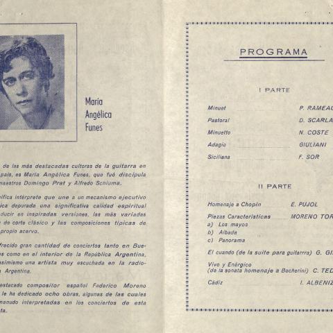Maria Angelica Funes, 1959