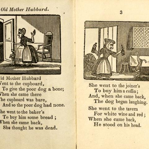 Old Mother Hubbard and Her Dog, in Chapbooks: A Collection, 1700z