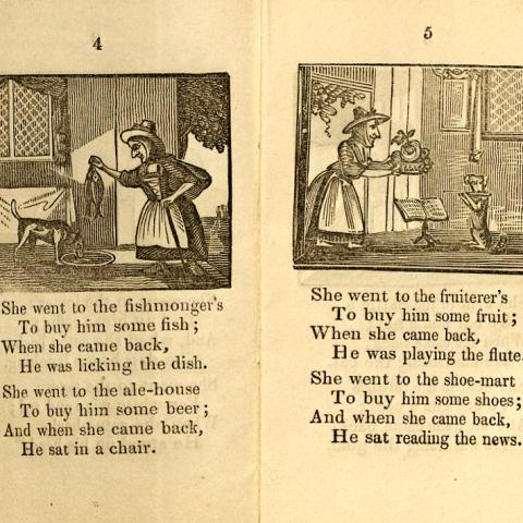Old Mother Hubbard and Her Dog, in Chapbooks: A Collection, 1700z