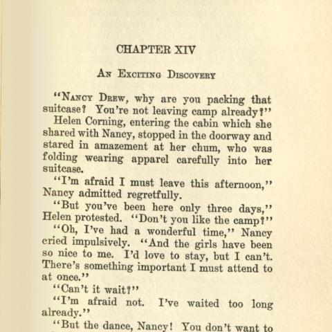 Chapter Fourteen, The Secret of the Old Clock, 1930