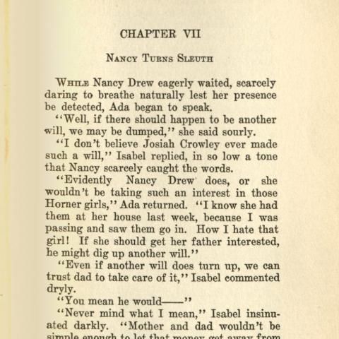 Chapter Seven, The Secret of the Old Clock, 1930