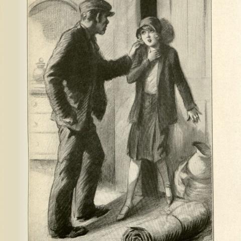 Illustration on page 131, The Secret of the Old Clock, 1930