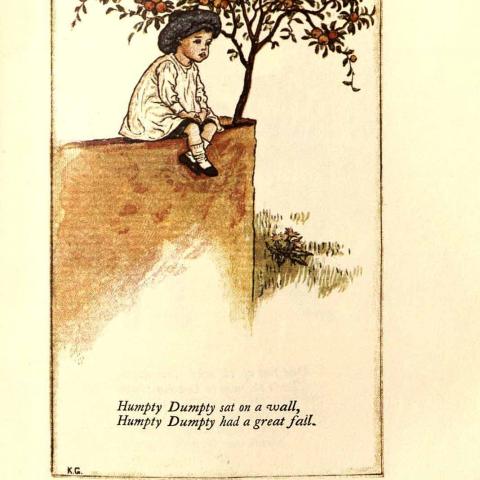 Humpty Dumpty, in Mother Goose or The Old Nursery Rhymes, 1881
