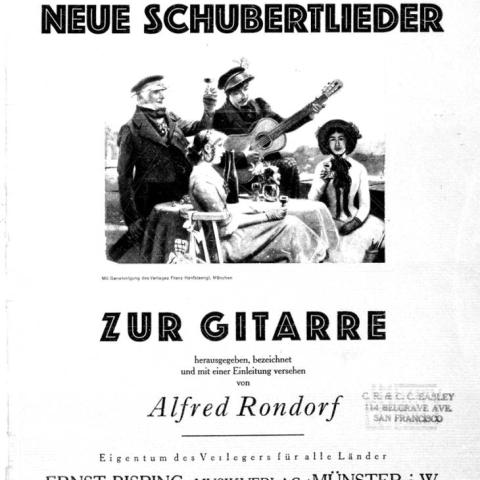 Neue schubertlieder zur gitarre